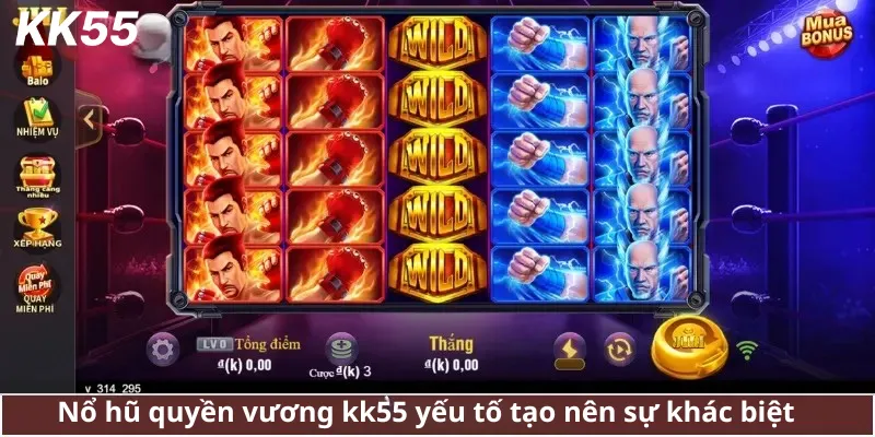 Nổ hũ quyền vương kk55 yếu tố tạo nên sự khác biệt